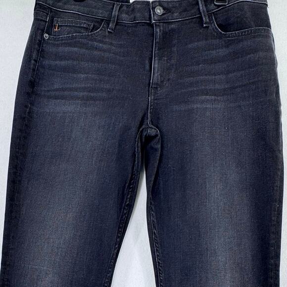 Lafayette 148 Mercer Black Straight Leg Jeans Size 32 Made in USA high rise - Picture 5 of 5